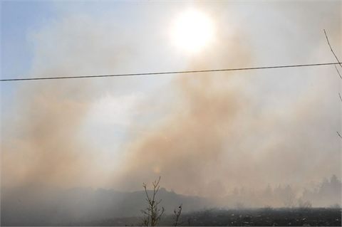 Brand på soptipp