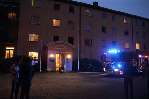 Brand på asylboende i Tranås