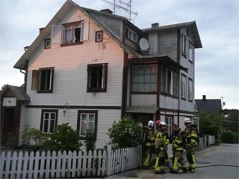 Brand i lägenhet i Ronneby