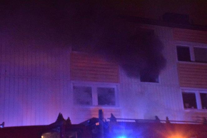 Kraftig brand i lgenhet i Trelleborg