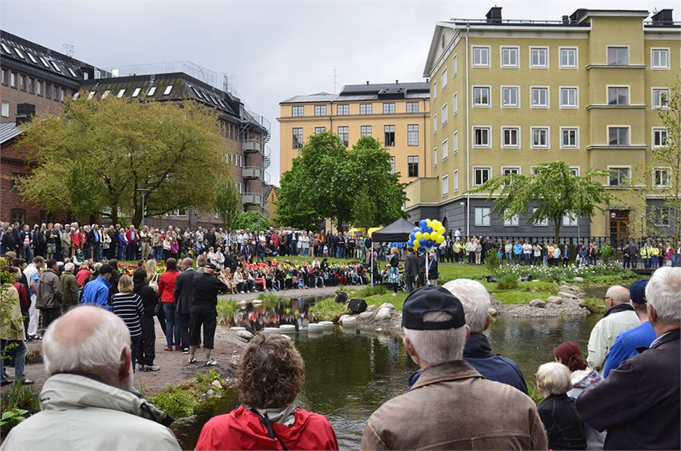 Invigning av Nya Strömparken i Norrköping
