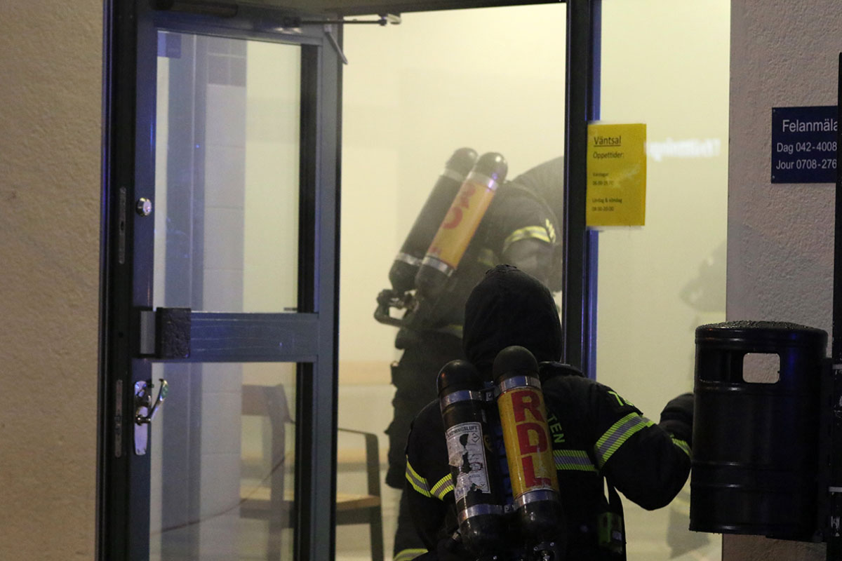 Brand i stationshuset i Åstorp