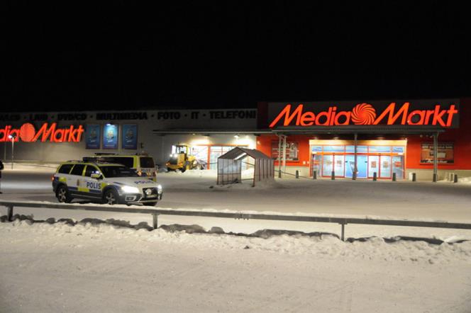 Smash and grab-kupp mot Mediamarkt