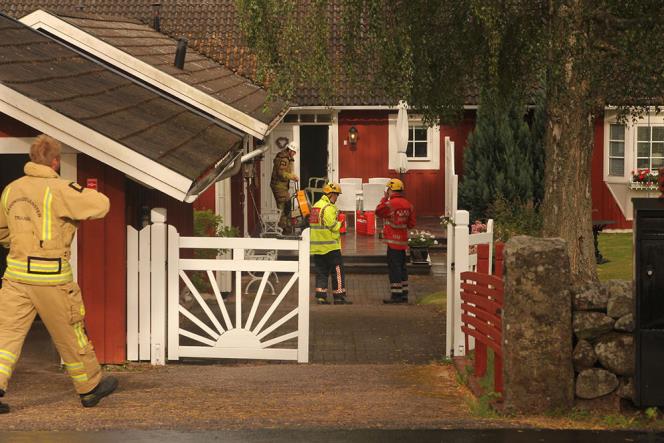 Larm om villabrand i Trans