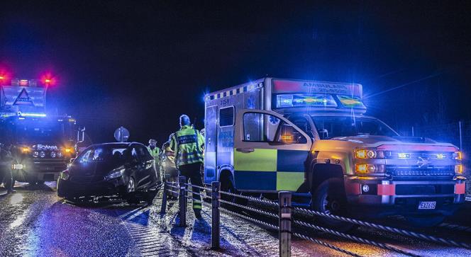 Bil med spdbarn i olycka  fraren misstnks fr drograttfylleri