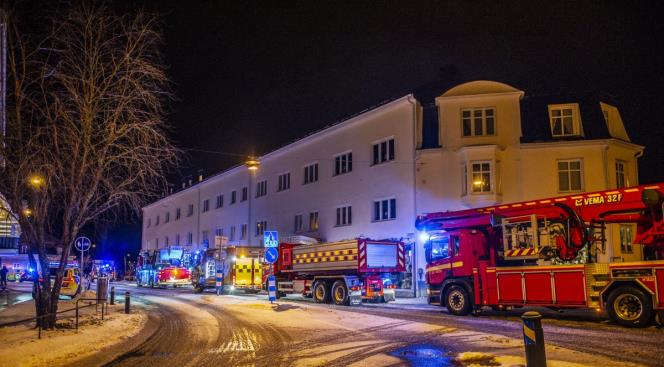 Larm om brand i Hedemora