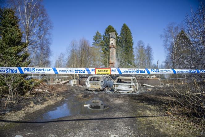 Misstnkt mordbrand utanfr Ludvika