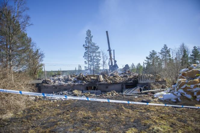 Villa brann ner till grunden i Garpenberg