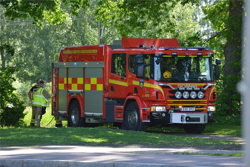 Gräsbrand i Skåre